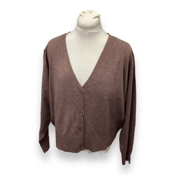 A New Day Women’s Lightweight Fine Gauge Button Front Cardigan, size XXL - Picture 2 of 8